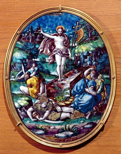 The Resurrection of Christ, 1557 by Leonard Limosin